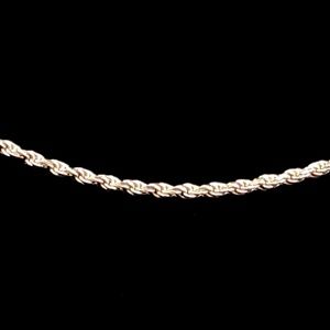 Sterling Silver Rope Chain Necklace 🆕 NWT